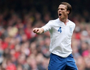 Scott Parker trong màu áo tuyển Anh.